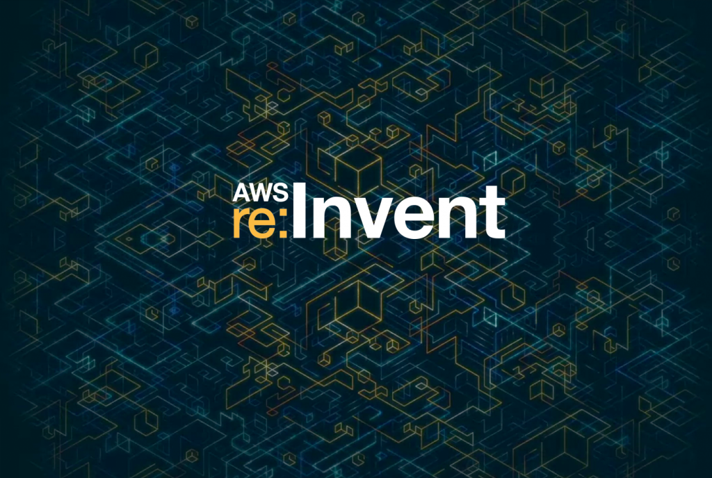 The words AWS re-invent.