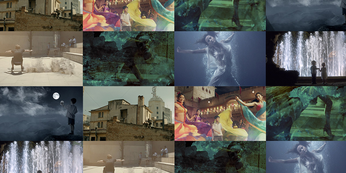 A collage of 12 pictures of various scenes from movies, some of them repeated.