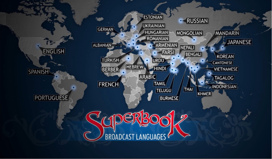 Superbook Broadcast Languages