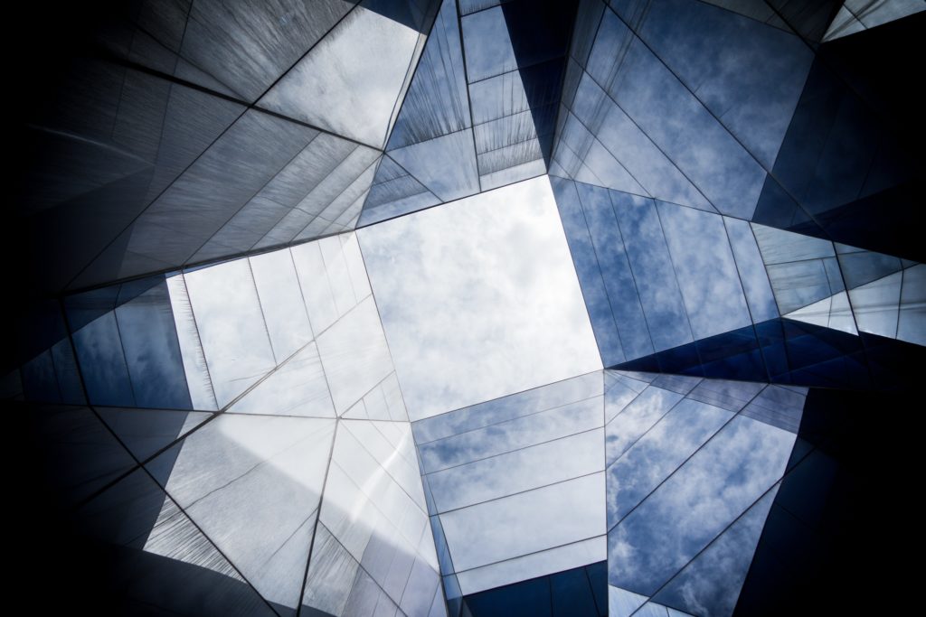 A bunch of windows on a building.
