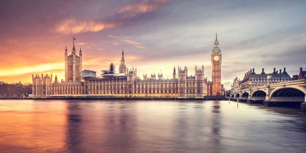 Big Ben and the Thames river.