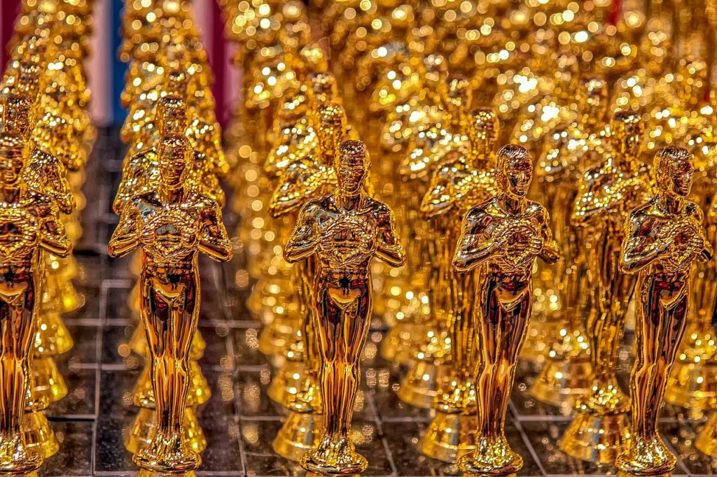 Rows and Rows of Oscar award statues.