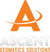 The words Ascent Geomatics Solutions underneath an orange capital A.