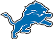 The Detroit Lions mascot of a blue lion.