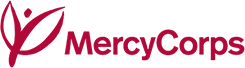 The words Mercy Corps in red.