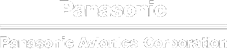 The words Panasonic avionics corporations in white text on a grey background.