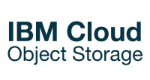 The words I B M cloud object storage in green text.