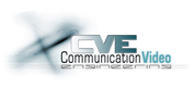 The letters C V and E in shades of grey, above the words communication video engineering in black, blue and grey text.