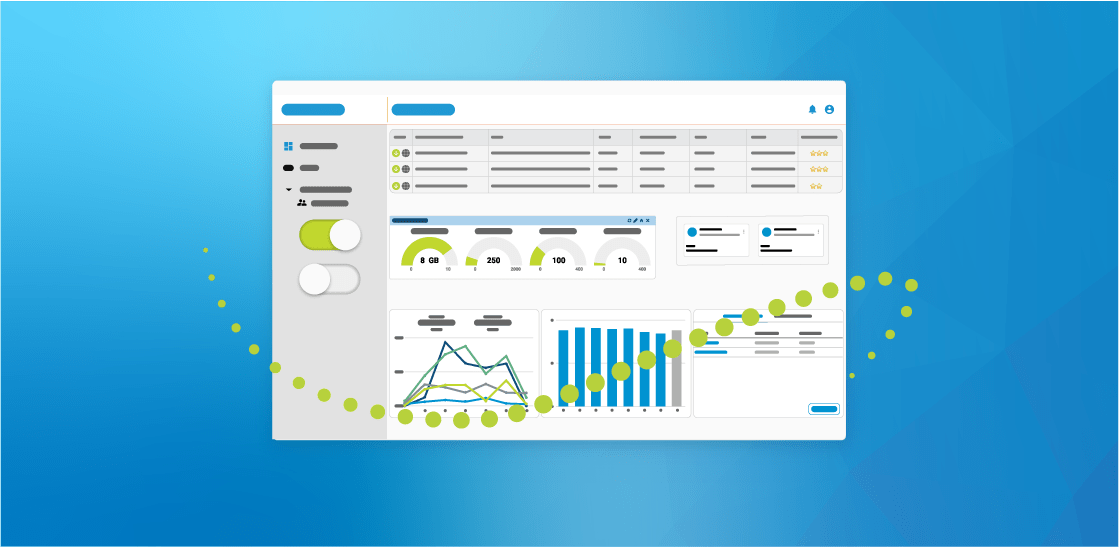 A Signiant dashboard showing control and visibility.