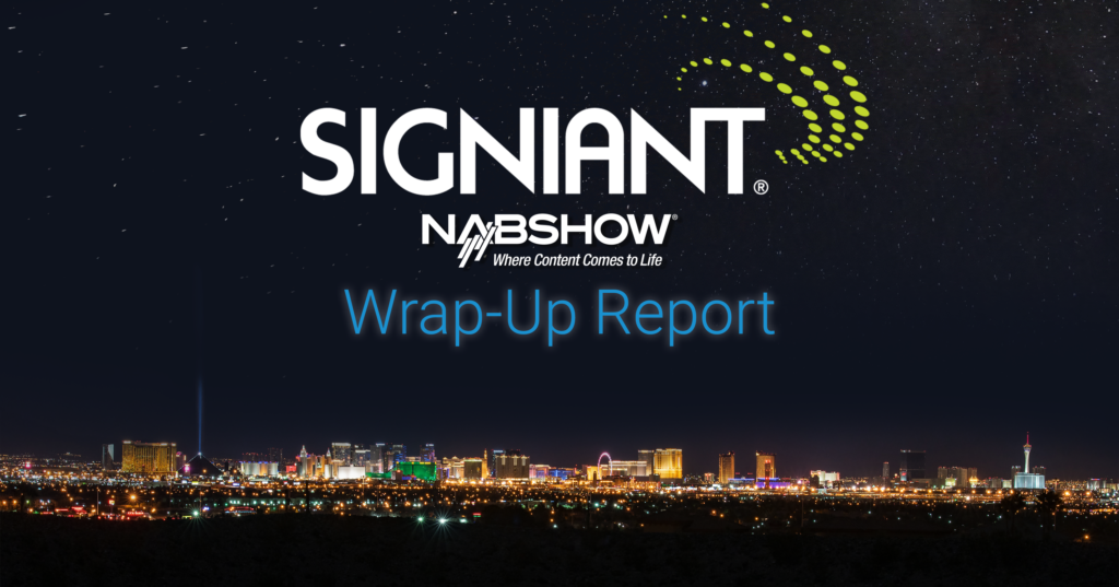 2022 Nabshow Wrap up Report with nighttime city skyline in background