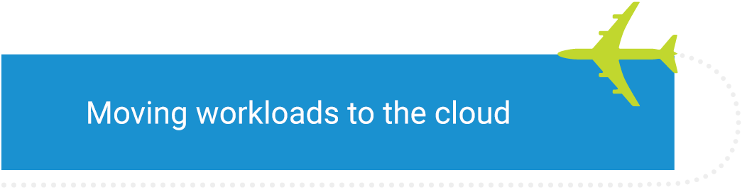 Moving workloads to the cloud.